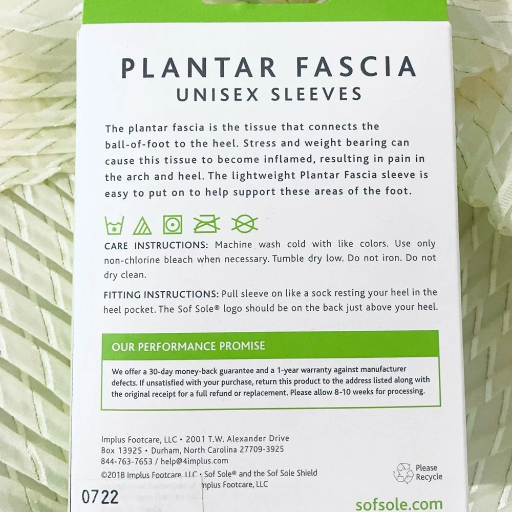 Black Plantar Fascia Unisex Sleeves